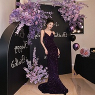 [Ready Stock] Ladies Dresses Large Size Dresses Wedding Dresses Dinner Dresses Wedding Dresses Weddi