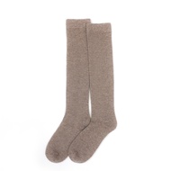 Cashmere 2024 Autumn Winter Women's Socks Warm Simple High-Leg Socks Slimmer Look Calf Long-Leg Sock