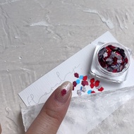 Flower Studio|Strawberry Sequins, Niche Nail Accessories, Golden Fine Star Sequins