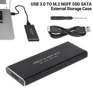**包郵** USB3.0鋁合金固態硬盤盒 M.2-SATA協議筆記本硬盤盒 [平行進口] PC5484