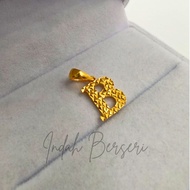 SA59045 Gold 916 Emas Charm / Loket / Pendant 1.31g