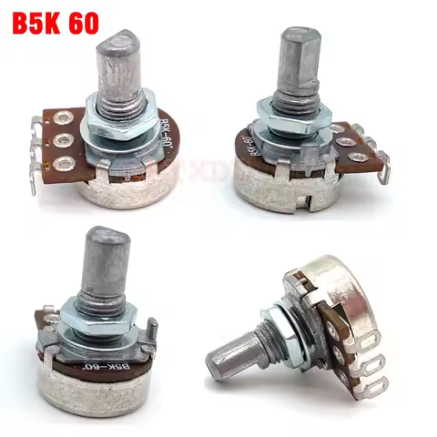 1PCS CF 148 Single Potentiometer B5K 60 ° Half Handle Model Aircraft Potentiometer Handle 15MM D Sha