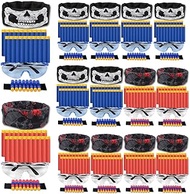 POKONBOY Compatible with Nerf Party Supplies Party Favors for Boys - 16 Sets Gun Accessories Compatible with Nerf Guns Birthday Party Favors with Face Mask, Refill Darts, Tactical Glasses, Wrist Bands