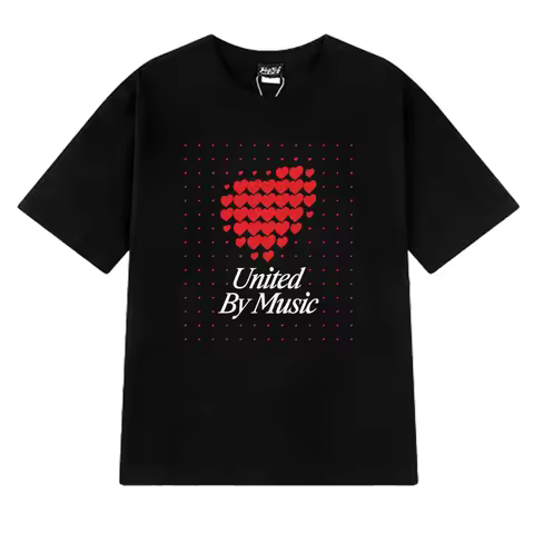 Switzerland 2025 Eurovision Song United by Music printed T shirt Men Women Fashion Y2k short sleeve 