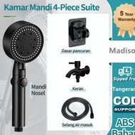 Best Offer Black Shower Head Premium Shower Head Set with 5 Handheld Shower Head Modes