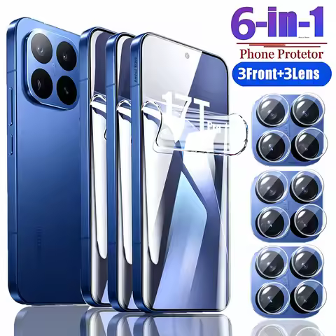 6in1 For Xiaomi 17T Pro Mi 17 Pro Max Hydrogel Film For Xiaomi 15T Pro 12T 13T 11 10 14T Pro 15 Ultr