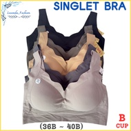 Singlet Bra Seamless Bra B cup 36B~40B Sleeping Bra Soft Breathable Genie Bra singlet bra背心内衣 2803