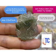 Blue-haired fox lord (size: 2.2x3.5cm) wood element, fire luck and love