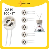 Lumistar GU 10 Socket lampu GU10 Holder Socket and Clip Ring for Spotlight Eyeball wire lampu spotli