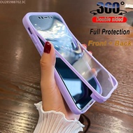 360 Double Side Transparent Casing IPhoneXS IPhone7 IPhone 7 8 Plus XR X XS Max 8Plus 7Plus IPhoneX Shockproof Camera Protection Clear Hard Case Cover