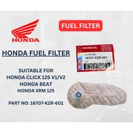 HONDA FUEL FILTER SET 16707-KZR-601 & O-RING FUEL PUMP FOR CLICK 125/ BEAT