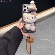 For Xiaomi Civi 5 Pro Poco F7 F5 F2 Pro Ultra F3 C75 4G 5G Phone Case With Lanyard Strap Plush Hello