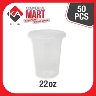 ESIPAK EC22-OZ COLD PP CLEAR CUP FIRM WITHOUT LID 50PCS KA-MART