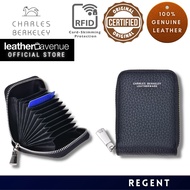 Charles Berkeley REGENT Promo Leather Cardholder Zipper RFID Anti-Theft Protection (XY-17932)