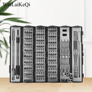 WeiLaiKeQi 128 in 1 Electronics Precision Screwdriver Set, Professional Portable Roll Up Cylinder Or