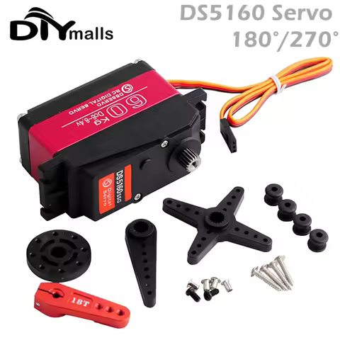 60Kg Servo DS5160 Digital Servo Waterproof servo High Torque 180 270 degree full Metal Gear for Redc