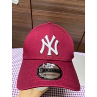 NE 9 Forty Maroon NYY Baseball Cap Adjustable Strapback