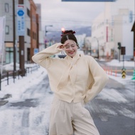 THIP SWEATER สเวตเตอร์ไหมพรมมาพร้อมผ้าพันคอ งานทอไหมพรมดีมาก