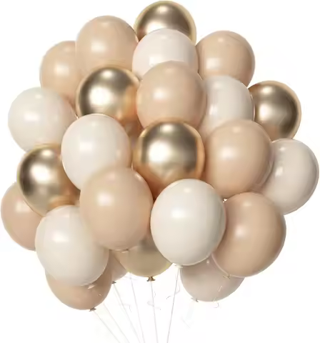 50pcs Neutral Balloon Blush Gold Beige Latex Balloons Blush Gold Balloon for Birthday Wedding Baby S