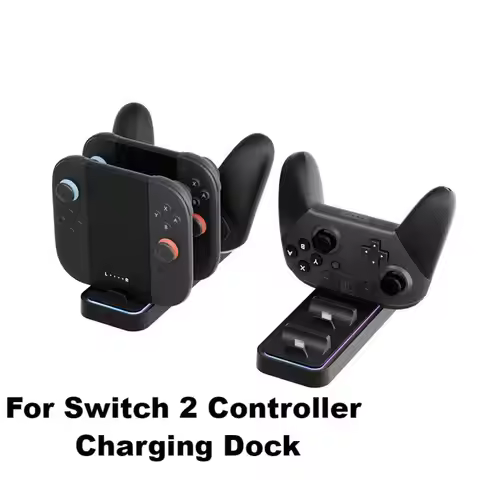 AOLION For Switch 2 Pro Controller Charging Stand Type C Multi in One Switch2 Joycon Controller Char