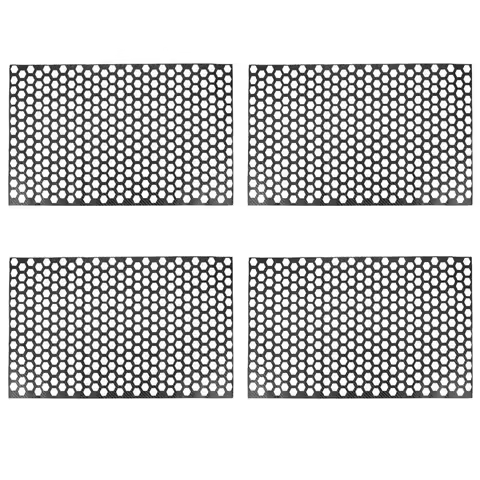 4X Car Rear Tail Light Lamp Stickers Honeycomb Type Decal Carbon Fiber Style 48 X 30Cm