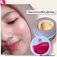 DRW SKINCARE SUNSCREEN YELLOW GLOWING SUNSCREEN FOUNDACTION/ BROWN MORNING CREAM