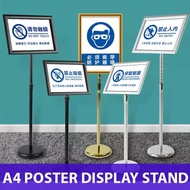 A3 A4 Poster Clip Frame Advertising Display Stand