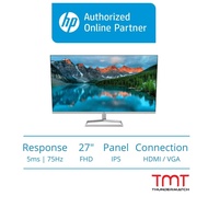 HP M27fd Monitor - 27.0" | 5ms / 75Hz / FHD / IPS Panel / Type-C (PD65w) | HDMIx2 / VGA | 2H3Z1AA | 3 Yrs Wrrnty