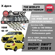 Japan NGK Premium RX Spark Plug for Suzuki Swift Sport  ZC32 S 1.6L M16A DOHC Engine ( Year 2010-2017 )