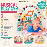 Music Wonderland Baby Gym Piano Toy Bed Toddler Exercise Playmat Rattle Tilam Tikar Mainan Bayi