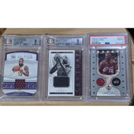 lebron james game used jersey card