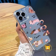 Happy Sausagedog Dachshund Dog Phone Case For OPPO A93 A94 A95 A96 A97 A98 4G 5G A9 A5 2020 ACE 2 F2