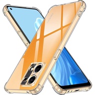 Oppo F21 Pro Clear TPU Four Corners Protective Cover Transparent Soft