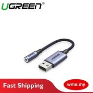UGREEN USB-A 2.0 TO 3.5MM EXTERNAL STEREO SOUND ADAPTER 22CM CABLE