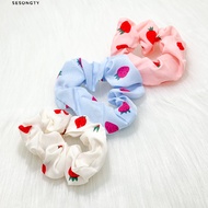 Strawberry Hair Scrunchies Plus Hair Tie