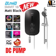 Alpha SMART 18i Inverter DC Silent PUMP  Shower Water Heater (Black) 18 i