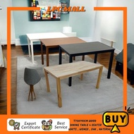 Ready Stock💡LPC 9999 & 9984 Dining Table 70x110cm & 80x140cm /Meja Makan /White /Brown /Cap