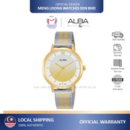 ALBA Ladies Watch AH8634X Gold Steel Bracelet  Analog 100% Original Jam Perempuan