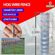 Hog wire fence Galvanized 7/8/9/10 holes goat wire field fence hogwires kambing cattle panels Fence