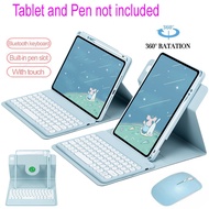 360° rotation Case with Keyboard For iPad 7th Gen 8th 9th 10th Generation 11 A16 Bluetooth Keyboard 