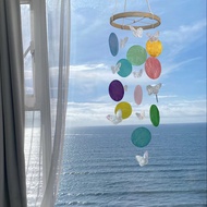 Ready Stock Fast Shipping Butterfly Shell Wind Chime Decoration Balcony Bedroom Wall-Mounted Birthda