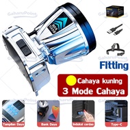 100W senter kepala led super terang /Senter Kepala Jumbo/Headlamp Lampu Kepala Super Terang Outdoor