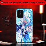 CASE VIVO Y02 / Y02T SOFTCASE VIVO Y02 CASING VIVO Y02T PREMIUM GLASS GLOSSY BLEACH MOTIF