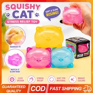 4Pcs NeeDoh Gummy Cat Squishy Toys Slow Rise Stress Relief Ball Sensory Fidget Anti Anxiety Calming 