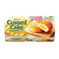 Bánh Bông Lan Nhân Kem Lotte 6 Cái ( Custard Cake ) ( Siêu thị Nhật Ichiban Market )