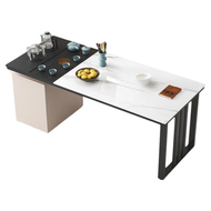 Tea Table Sintered Stone Tea Set Table Modern Light Luxury Coffee Table For Home Office or Balcony M