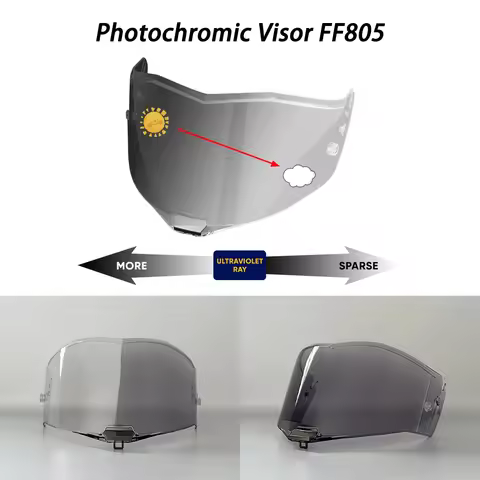 FF805 Helmet Photochromic Visor For LS2 FF805 Thunder Motorcycle Helmet Visors Automatically hromic 