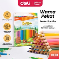Deli Jungoo Colour Pencil Set Pensel Warna Drawing Painting Pensel Warna (12/24/36 Colours)