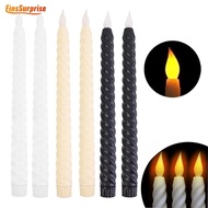 [Surprise] Christmas Wedding Birthday Party / LED Flameless Taper Candles Lights / Battery Operated Fake Flickering Candlesticks Electric Long Candles / Electronic Votive Led Lamp