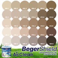 Beger Shield Air Clean เบเยอร์ชิลด์ แอร์คลีน สีน้ำตาล สีทาภายใน เกรดสูง กึ่งเงา สีทาบ้าน สีน้ำ ไร้กลิ่น
